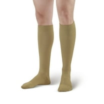 Ames Walker AW Style 111 Cotton 20-30 mmHg Firm Compression Knee High Socks Khaki Large