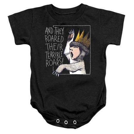 

Where The Wild Things Are Roar Unisex Infant Snap Suit for Baby (12 Months) Black