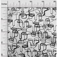 thumbnail image 2 of oneOone Polyester Lycra White Fabric Abstract Face Sewing Craft Projects Fabric Prints By Yard 56 Inch Wide, 2 of 6