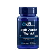 Life Extension Triple Action Thyroid Supplement - Comprehensive Thyroid Support with Ashwagandha - 60 Capsules