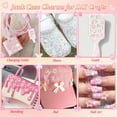 thumbnail image 7 of MEC 330 Pcs Junk Phone Case Charms 26 Pcs A-Z Rhinestone Alphabet Letter Charm, Mix Pink Color White Flower Bow Heart Pearls Flatback Resin Charms Letter Junk Cases Kit for DIY Crafts, 7 of 7