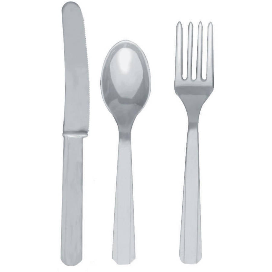 Silver Forks, Knives and Spoons, 8pk