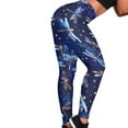thumbnail image 4 of DISNIMO Dragonfly Printed High Waisted Leggings for Women, Tummy Control Yoga Pants Leggings Breathable Workout Yoga Pants for Workout Sport, Purple, 2XL, 4 of 6