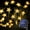 White light, variant on Solar String Lights Outdoor Christmas Star String Lights, 39ft 100LED Waterproof Christmas String Lights for Gardens Patio Landscape Xmas Tree Decorations