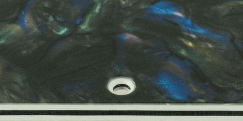 Pickguard For Fender Standard Strat - Black Abalone