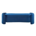 thumbnail image 5 of Accent Chair Bench, Midnight Blue, Velvet, Living Kitchen Cafe Bistro Hospitality Restaurant, Modern Contemporary Boutique HB34372, 5 of 8