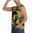 thumbnail image 3 of Haiem Men's Sunflowers And Bird Print Tank Tops Summer Sleeveless Cut Off Workout T-Shirts Fitness Vest Athletic Undershirts-X-Large, 3 of 8
