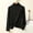 Black, variant on Czstvyn Women's Sweater Long Sleeve Warm Solid Mock Neck Regular Pullover Brushed Knit Stockinette Insulated