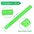 thumbnail image 2 of 24 Pack 30cm Plastic Rulers 12 Inches Colourful Transparent Rulers with Inch and Metric for Kids School Students Classroom Office, 2 of 4