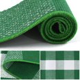 thumbnail image 4 of PiccoCasa Cotton Carpet Checkered Plaid Doormat Rugs, Green & White 51.2"x23.6", 4 of 8