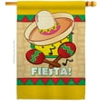thumbnail image 2 of Breeze Decor 15026 Southwest Fiesta 2-Sided Vertical Impression House Flag - 28 x 40 in., 2 of 2
