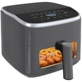 thumbnail image 2 of Sweetcrispy 4 Qt Compact Air Fryer, 4-in-1 Air Fry Bake Roast Reheat, Dishwasher-Safe, Gray, 2 of 10