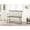 Gray, variant on Spindle back and arm rest on gray bench | In farmhouse primary living spaces | Offers a comfortable and inviting seating experience