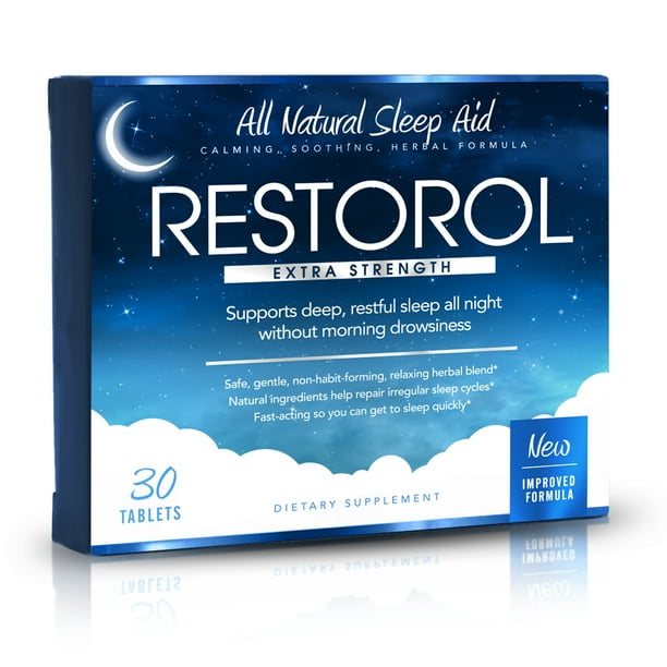 Restorol Natural Sleep Aid Relief from Jet Lag & Sleep Deprivation