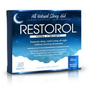 Restorol - Natural Sleep Aid - Relief from Jet Lag & Sleep Deprivation - Regulate Sleep Cycle - Get Restful Sleep (30ct)