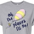 thumbnail image 3 of Dr. Seuss - Oh The Places I'll Go Balloon - Juniors Cropped Cotton Blend T-Shirt, 3 of 6