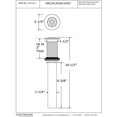 thumbnail image 2 of Westbrass D411A-1-01 High Flow Grid Drain  No Overflow Holes - PVD Polished Brass, 2 of 2