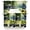 Green, variant on Swag Valances for Windows, Zen Stones Water Flowing Kitchen Valance Rod Pocket Window Treatment, Floral Green Forest Bathroom Swag Curtain Panel for Living Room, 56 x 36 inch