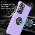 thumbnail image 4 of Moto Edge Plus 2022 Case for Motorola Moto Edge 30 Pro Case  Grade Shockproof Built-in Ring Holder Kickstand Car Mount Protective Case for Edge Plus 2022 Edge 30 Pro Phone Case (Purple), 4 of 15
