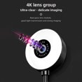 thumbnail image 4 of 4K Webcam with Microphone  Web Cameras with Light  Desktop Streaming USB Face Web Cam with Bracket for Facebook  YouTube  Skype  TV  PC, 4 of 9