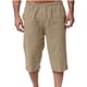 thumbnail image 2 of Pantalones de Lino Casual Suelto Cortado, Color Sólido Cordón Mezcla de Algodón para el Uso Diario, 2 of 8