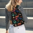 thumbnail image 5 of Easygdp Animals Under Water for Durable Canvas Laptop Backpack - Adjustable Shoulder Strap, Large Capacity, Fits 15-17in Laptops, for School, Work, Travel-Small, 5 of 5