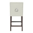 thumbnail image 3 of SAFAVIEH Nikita 26.5 in. H Modern Counter Stool with Ring, Light Grey, Set of 2, 3 of 13