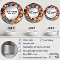 thumbnail image 4 of Designart "Marbles with Mystical Essence I" Abstract Shapes Rund Mirror For Wall Decor - Large Orange Round Print Mirror - Round Coastal Mirror 29" x 29" Inch - Wall Mounted Round Large Mirror, 4 of 5