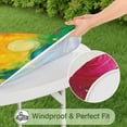 thumbnail image 5 of Colorful Abstract Pattern Round Fitted Tablecloth with Elastic Edge,Dining Table Cover Waterproof,Outdoor Round Tablecloth for Camping,Dining,Indoor and Outdoor, 5 of 7