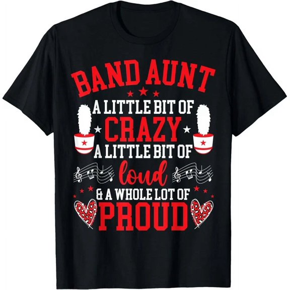 Band Aunt Proud Marching Band Aunt T-Shirt Unisex S-5XL Hot Trending Shirt, Vintage Birthday Gift