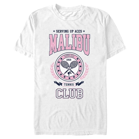 Mens Barbie Malibu Tennis Club T Shirt