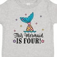 thumbnail image 4 of Inktastic 4th Birthday Mermaid Tail Girls Girls Toddler T-Shirt, 4 of 5