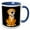 Blue/White, variant on 3drose, Funny Lab Mix Rescue Dog Cartoon, 15oz Mug