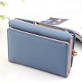 thumbnail image 3 of Walbest Womens Korean Style Faux Leather Trifold Short Wallet Cash Card Holder Coin Purse, 3 of 7