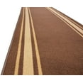thumbnail image 6 of Custom Size Runner Rug Skid Resistant Backing Bordered Rug Runner Solid Border Brown Color Cut to Size Roll Runner Rugs By Feet Customize in USA Facility, 6 of 9