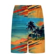 thumbnail image 4 of LIBRCLO Mens Swim Trunks with Liner 2 in 1 Bathing Suits Quick Dry Hawaiian Print Board Shorts Lightweight Breathable Summer Beach Shorts Blue XXL, 4 of 6