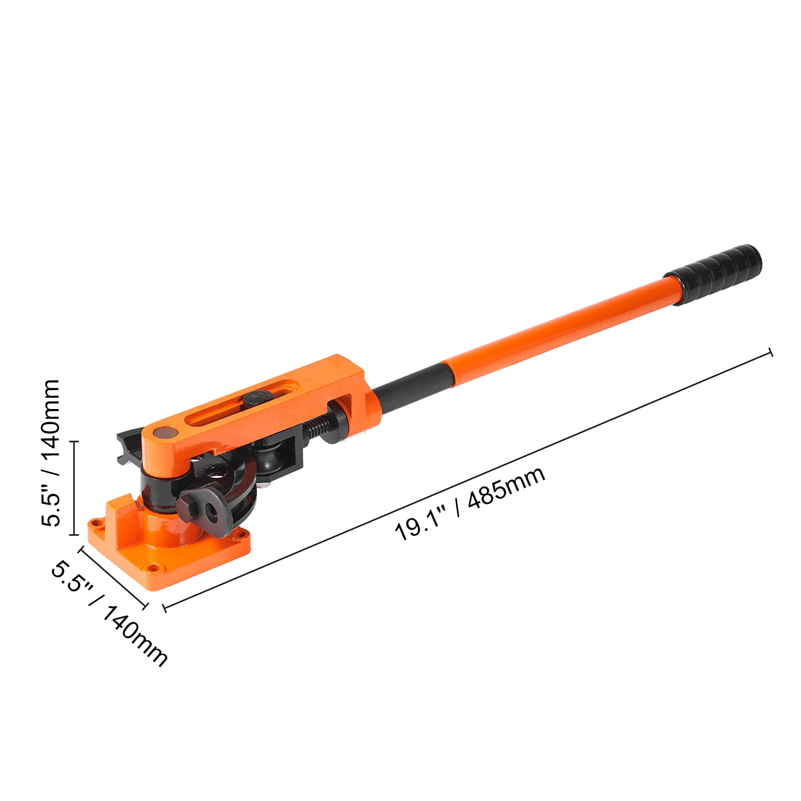 KFFKFF Pipe Tube Bender, 3/8" to 1" OD Manual Pipe Tube Bender with 7 Bending Dies, 180° Copper Aluminum Pipes Bending Tools for HVAC Air Conditioning Refrigerator Auto Repair