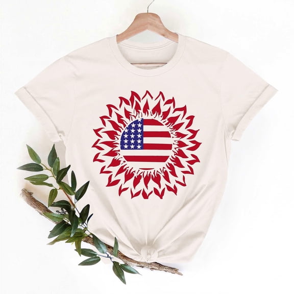 Vetsdori American Flag T Shirts for Women Short Sleeve Independence Day Pullover Casual 4th of July,Red White and Blue Graphic Crew Neck USA Years Anniversary Womens Tops Summer
