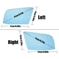 thumbnail image 3 of Left-For BMW 5 Series E60 E61 2003-2011 Front Left&Right Side Heated Mirror Electric Clear In Rain Auto Parts 51167065081 51167065082, 3 of 7