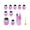 Purple, variant on 9 PCS Stainless Steel Mini Cookie Cutters, Multi-Shape Sandwich & Fruit Molds Including Dinosaur, Heart, Star, Round and Flower, Vegetable Cutting and Baking Creation