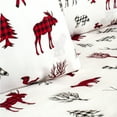 thumbnail image 2 of Safdie & Co. 4-piece Polyester Printed Wildlife King Sheet Set in White, 2 of 3