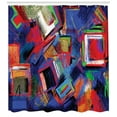 thumbnail image 3 of Ambesonne Contemporary Shower Curtain, Modern Art Picture, 69"Wx75"L, Multicolor, 3 of 3