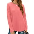 thumbnail image 3 of Fantaslook Womens Tops Textured Long Sleeve Shirts Casual Fall Tops Lightweight Pullover, 3 of 8