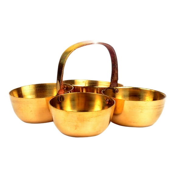 Shubhkart Choumukha 4 in 1 Brass Handmade Kankavati Puja Holder