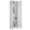 White, variant on Slim Broom Storage Cabinet with Locking Door,65" Narrow Metal Cabinet with Shelves,Heavy-Duty Bathroom Storage Cabinet for Kitchen,Pantry,Office,Shop,Garage,1pcs,White+Grey
