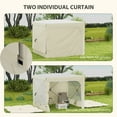 thumbnail image 4 of Outsunny 7' x 8' Pop Up Canopy, UV-Resistant Camping Tent with Curtains, Nettings and Carry Bag, 4 of 9