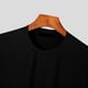thumbnail image 4 of pstuiky camisetas para hombre, Sudadera con capucha informal holgada de color liso y manga corta para hombre ropa de hombre l, 4 of 5