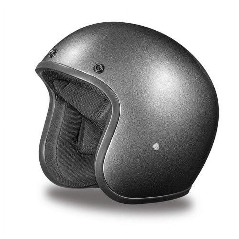 Daytona Helmets 3/4 Open Face Motorcycle Helmet  DOT Approved [Gun Metal Grey Metallic] [3XL]