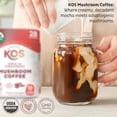 thumbnail image 2 of KOS Mushroom Coffee - USDA Certified Organic - Dark Chocolate Mocha Flavor - Mushroom Coffee Latte Powder with Reishi, Cordyceps, Lion's Mane, Chaga & Turkey Tail Mushrooms, 2 of 8