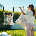 thumbnail image 2 of SEANATIVE Boho Clothespin Bag with Hanging Hook Mandala Hummingbird Clothes Pin Hanging Bag Clothespin Storage Organizer with Large Opening, 14.5 x 12 Inch, 2 of 7
